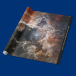 James Webb Tarantula Nebula Hi-Res Image 2022 Wrapping Paper<br><div class="desc">This beautiful high resolution image of the Tarantula Nebula was taken by the NASA James Webb Space Telescope in September 2022. Located in the Large Magellanic Cloud (LMC), this nebula is a highly luminous area of star birth. Image was taken using the JWST Near-Infrared Camera (NIRCam). Keep or delete descriptive...</div>