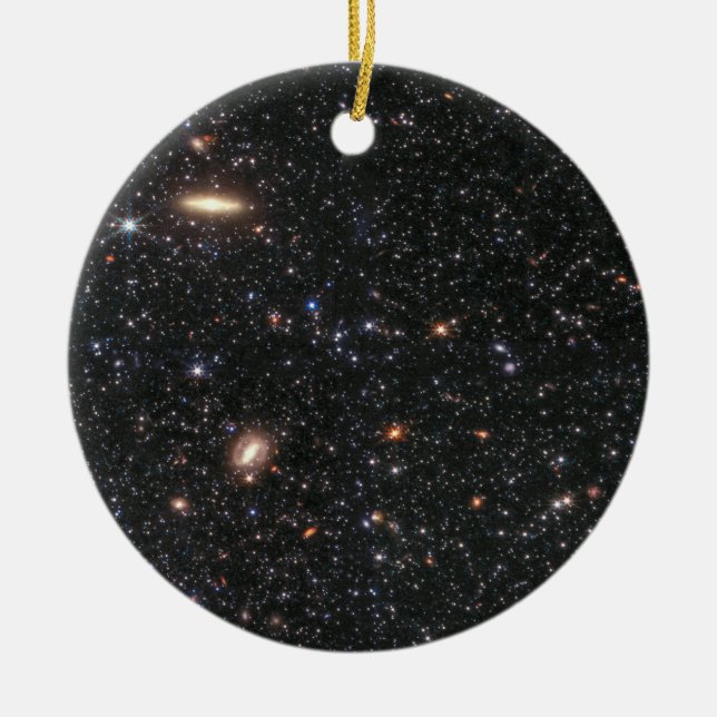 James Webb Telescope Dwarf Galaxy Ceramic Ornament (Front)