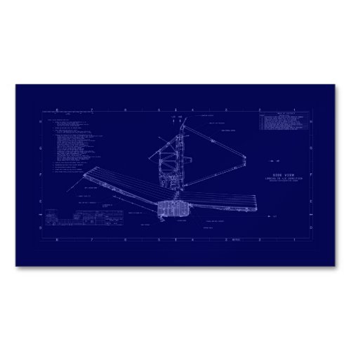  James Webb Unveiling the Universes Blueprint Business Card Magnet