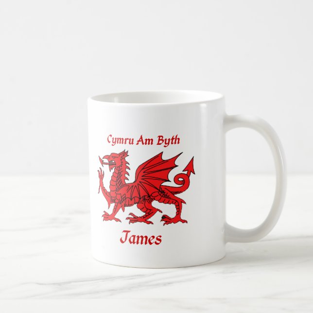 James Welsh Dragon Coffee Mug (Right)