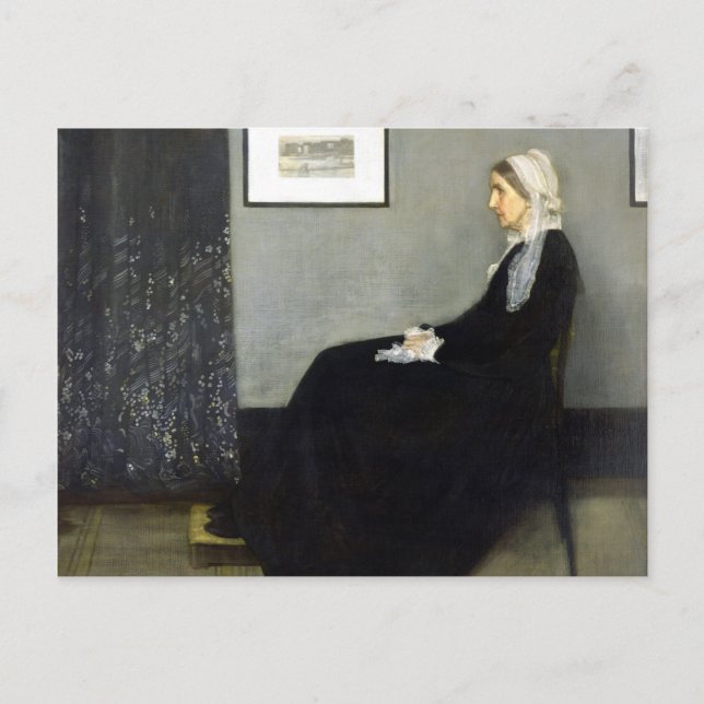 JAMES WHISTLER - Arrangement in grey and black Postcard (Front)