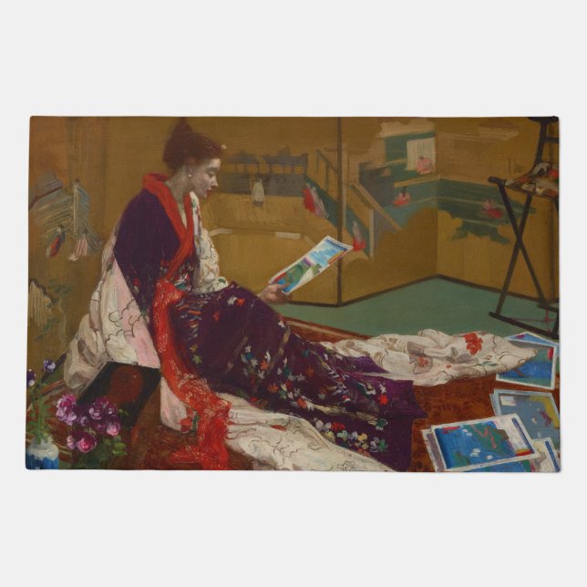 James Whistler - Caprice in Purple and Gold Doormat (Front)