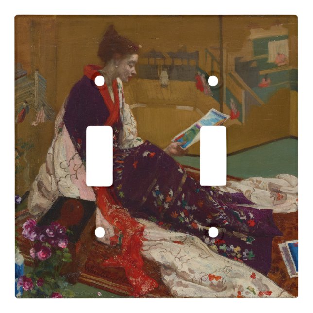 James Whistler - Caprice in Purple and Gold Light Switch Cover (Front)