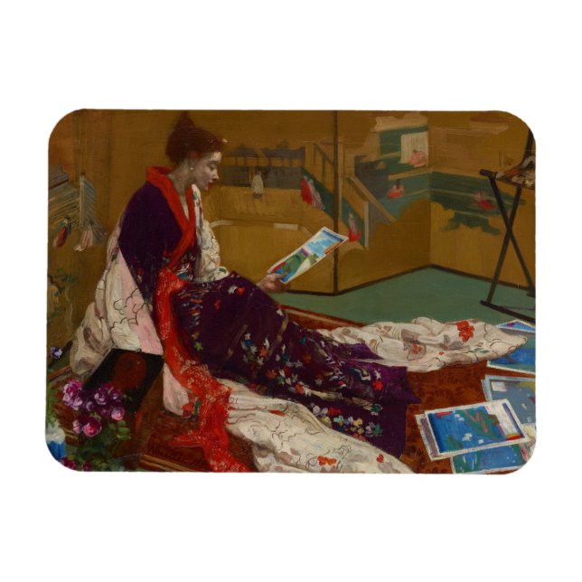James Whistler - Caprice in Purple and Gold Magnet (Horizontal)