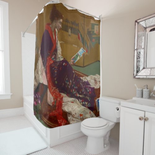 James Whistler _ Caprice in Purple and Gold Shower Curtain