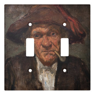 James Whistler - Man Smoking a Pipe Light Switch Cover