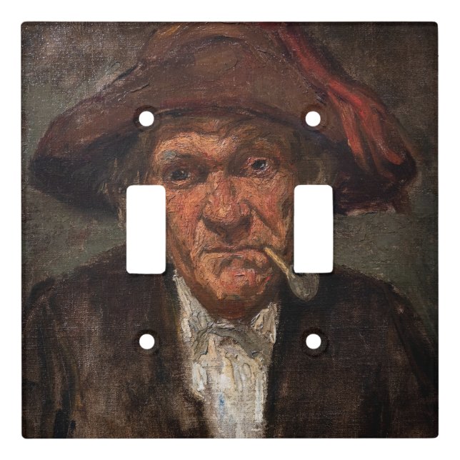 James Whistler - Man Smoking a Pipe Light Switch Cover (Front)