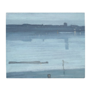 James Whistler - Nocturne: Chelsea Metal Print