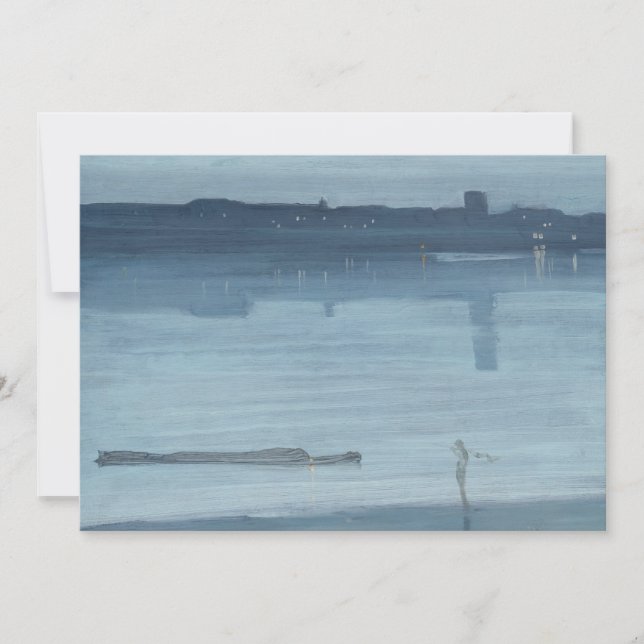 James Whistler - Nocturne: Chelsea Thank You Card (Front)