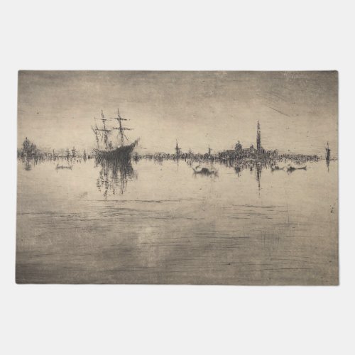 James Whistler _ Nocturne from Venice Doormat