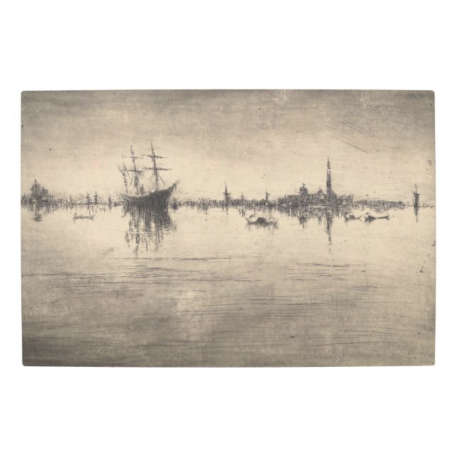 James Whistler - Nocturne, from Venice Metal Print (Front)