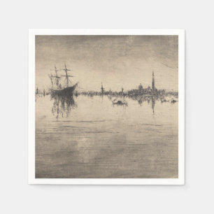 James Whistler - Nocturne, from Venice Napkins