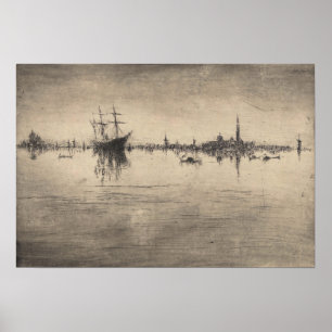 James Whistler - Nocturne, from Venice Poster
