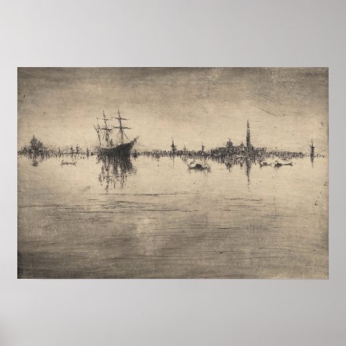 James Whistler _ Nocturne from Venice Poster