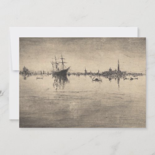 James Whistler _ Nocturne from Venice Thank You Card