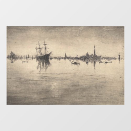 James Whistler _ Nocturne from Venice Window Cling