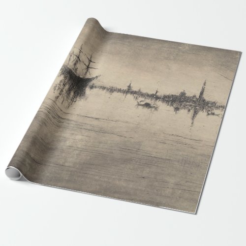 James Whistler _ Nocturne from Venice Wrapping Paper