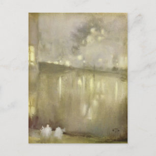James Whistler: Nocturne Grey and Gold - Canal Postcard