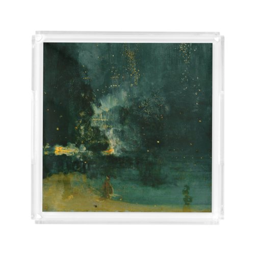 James Whistler _ Nocturne in Black and Gold Acrylic Tray