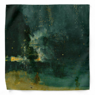 James Whistler - Nocturne in Black and Gold Bandana