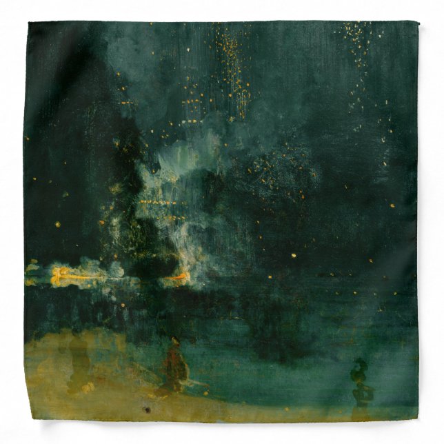 James Whistler - Nocturne in Black and Gold Bandana (Front)