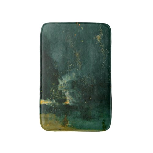 James Whistler _ Nocturne in Black and Gold Bath Mat