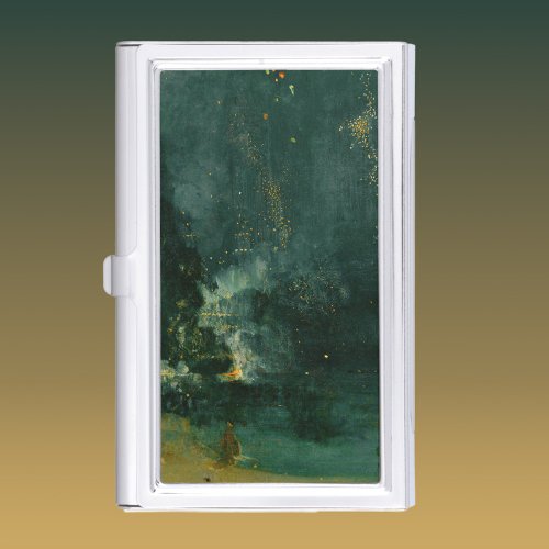 James Whistler _ Nocturne in Black and Gold Business Card Case