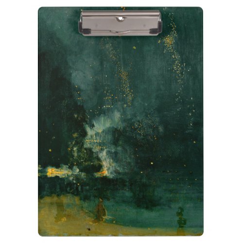 James Whistler _ Nocturne in Black and Gold Clipboard