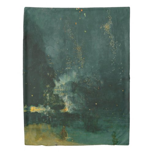 James Whistler _ Nocturne in Black and Gold Duvet Cover