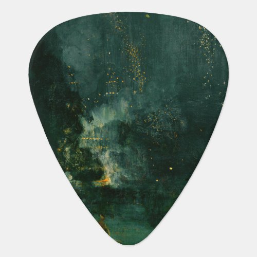 James Whistler _ Nocturne in Black and Gold Guitar Pick