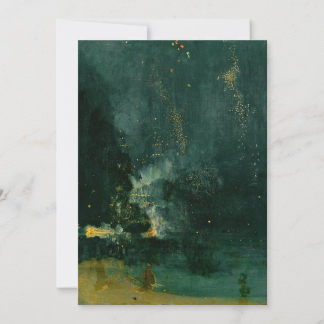 James Whistler - Nocturne in Black and Gold Invitation (Front)