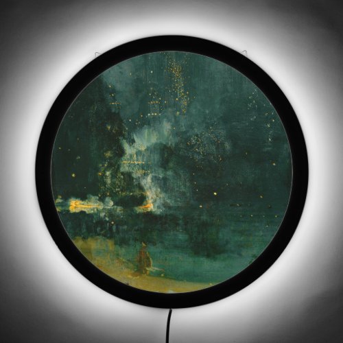 James Whistler _ Nocturne in Black and Gold LED Sign