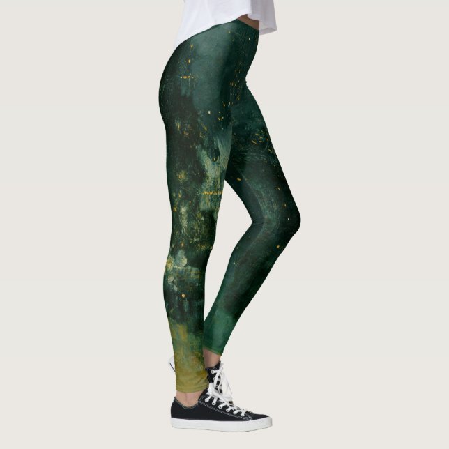 James Whistler - Nocturne in Black and Gold Leggings (Right)