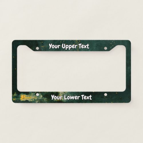 James Whistler _ Nocturne in Black and Gold License Plate Frame