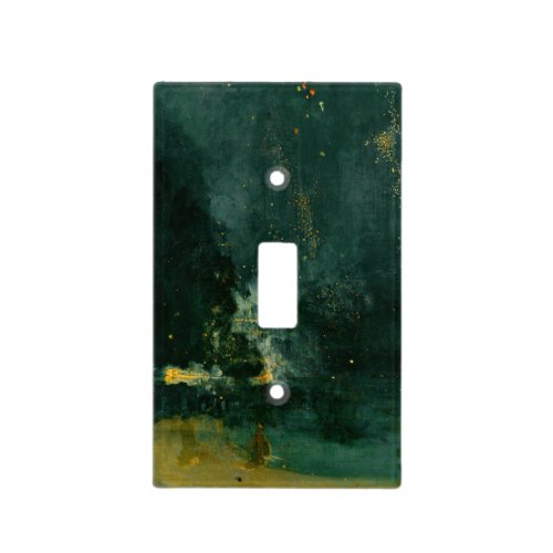 James Whistler _ Nocturne in Black and Gold Light Switch Cover