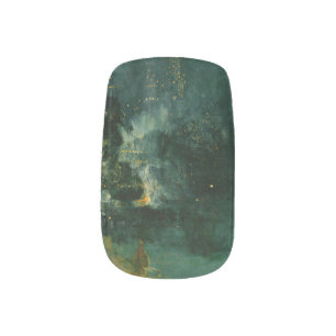 James Whistler - Nocturne in Black and Gold Minx Nail Art