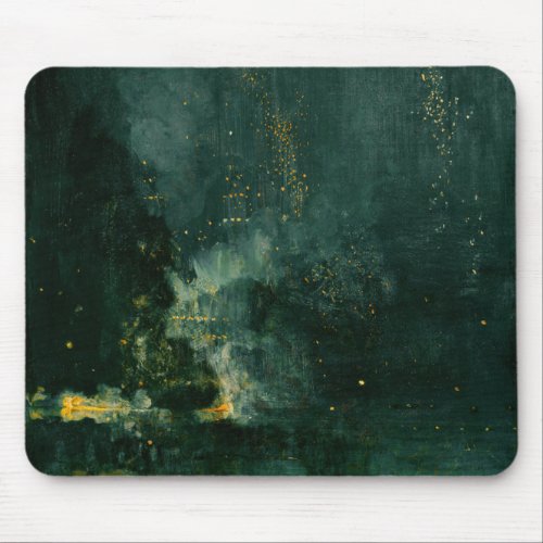 James Whistler _ Nocturne in Black and Gold Mouse Pad