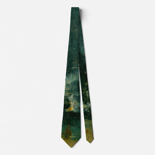 James Whistler - Nocturne in Black and Gold Neck Tie (Front)