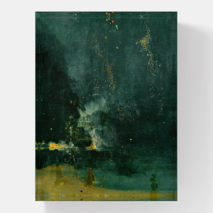 James Whistler - Nocturne in Black and Gold Paperweight