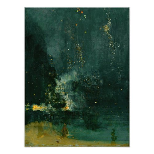 James Whistler _ Nocturne in Black and Gold Photo Print