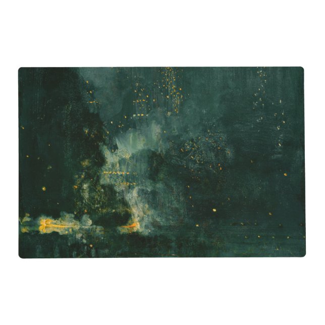 James Whistler - Nocturne in Black and Gold Placemat (Front)