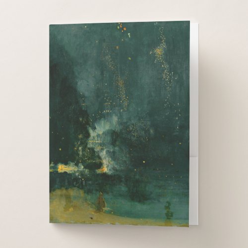 James Whistler _ Nocturne in Black and Gold Pocket Folder