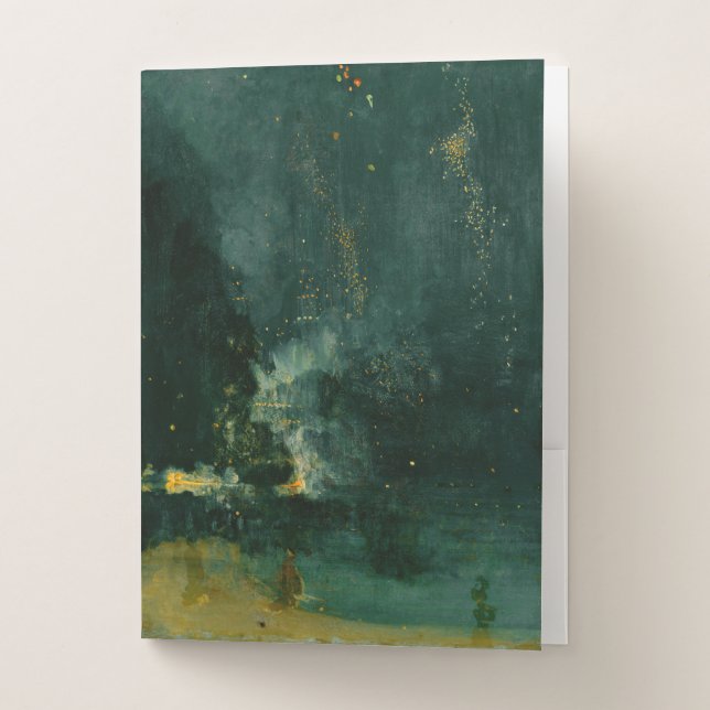 James Whistler - Nocturne in Black and Gold Pocket Folder (Front)