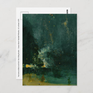 James Whistler - Nocturne in Black and Gold Postcard