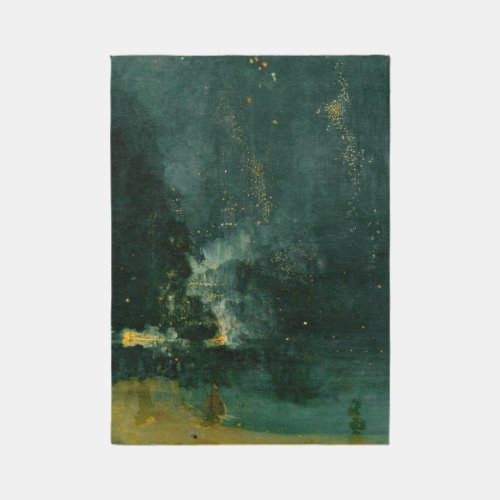 James Whistler _ Nocturne in Black and Gold Rug