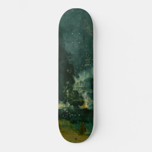 James Whistler _ Nocturne in Black and Gold Skateboard
