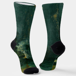 James Whistler - Nocturne in Black and Gold Socks