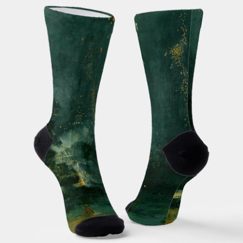 James Whistler _ Nocturne in Black and Gold Socks