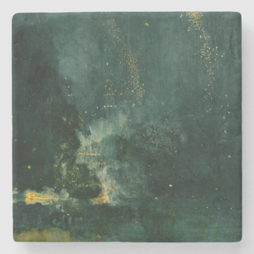 James Whistler _ Nocturne in Black and Gold Stone Coaster