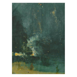 James Whistler - Nocturne in Black and Gold Tablecloth